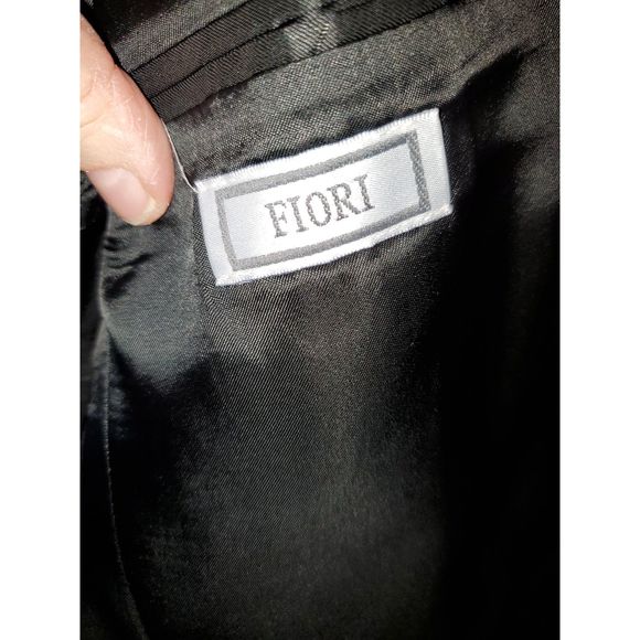 Fiori Men's Suit Jacket Gingham Print Virgin Wool Marshall Fields Size 44 - Picture 5 of 10